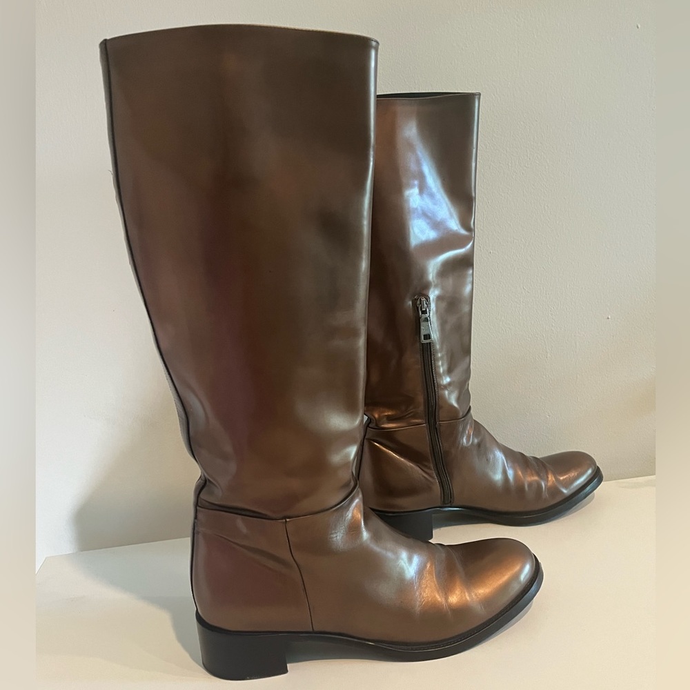 Prada boots, brown/copper size 8.5 (38.5)